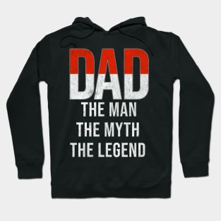 Monacan Dad The Man The Myth The Legend - Gift for Monacan Dad With Roots From Monacan Hoodie